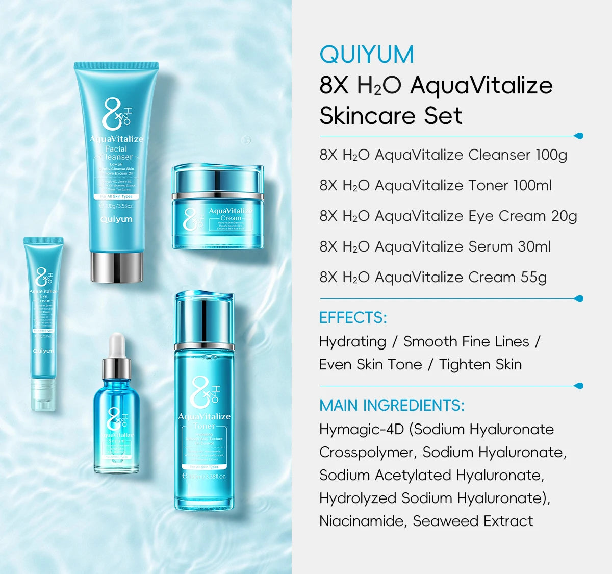 Deep Hydration Rescue Kit Wrinkle Smoothing Tightening Treatment Set