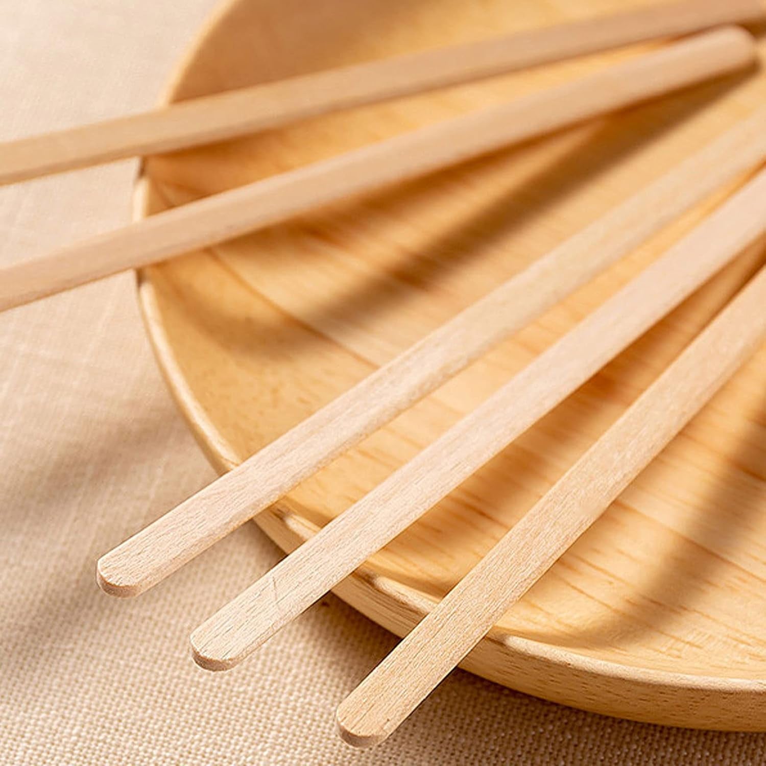 5.5 Inches Wooden Coffee Stirrers Disposable Wood Coffee Stir 1000 Pcs Individually Paper Wrapped Wooden Coffee Stir Sticks Disposable Coffee Stirrers (5.5 Inches/140Mm,1000Pcs)